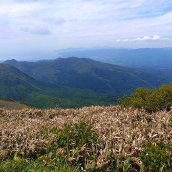 遠くに積丹半島見えました