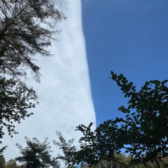 空が2分割､なにこの雲⁈