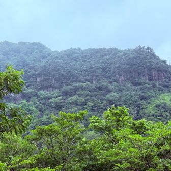 振り返って英彦山。
