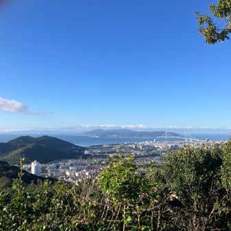 淡路島がくっしり