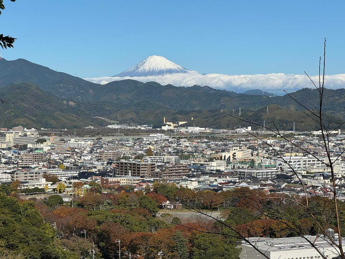 福成山-茶臼山-賤機山-浅間山-浅間神社登山口 縦走コースの写真