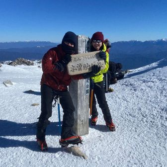 槍ヶ岳も見えました！