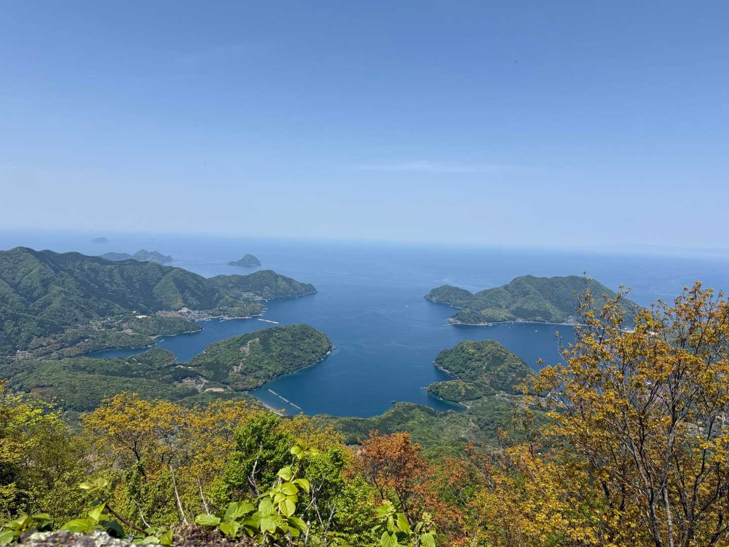 西峰山頂からの眺め