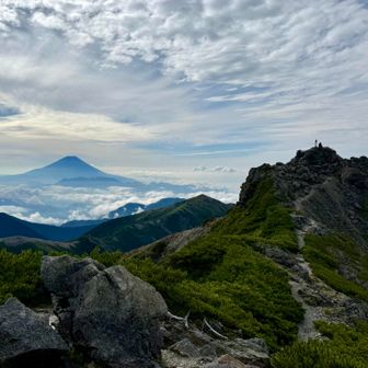 富士山と東峰
