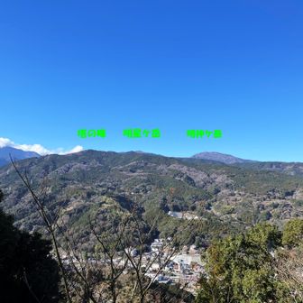 公園から箱根外輪山が見えます。