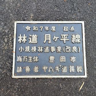 先程の林道から出発地点へ。
綺麗だなと思ったら、割りと最近改良されたぽい。