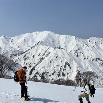 朳がステキなので、朳差岳をバックに！