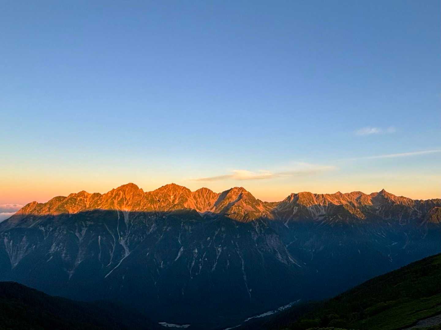 穂高岳も
