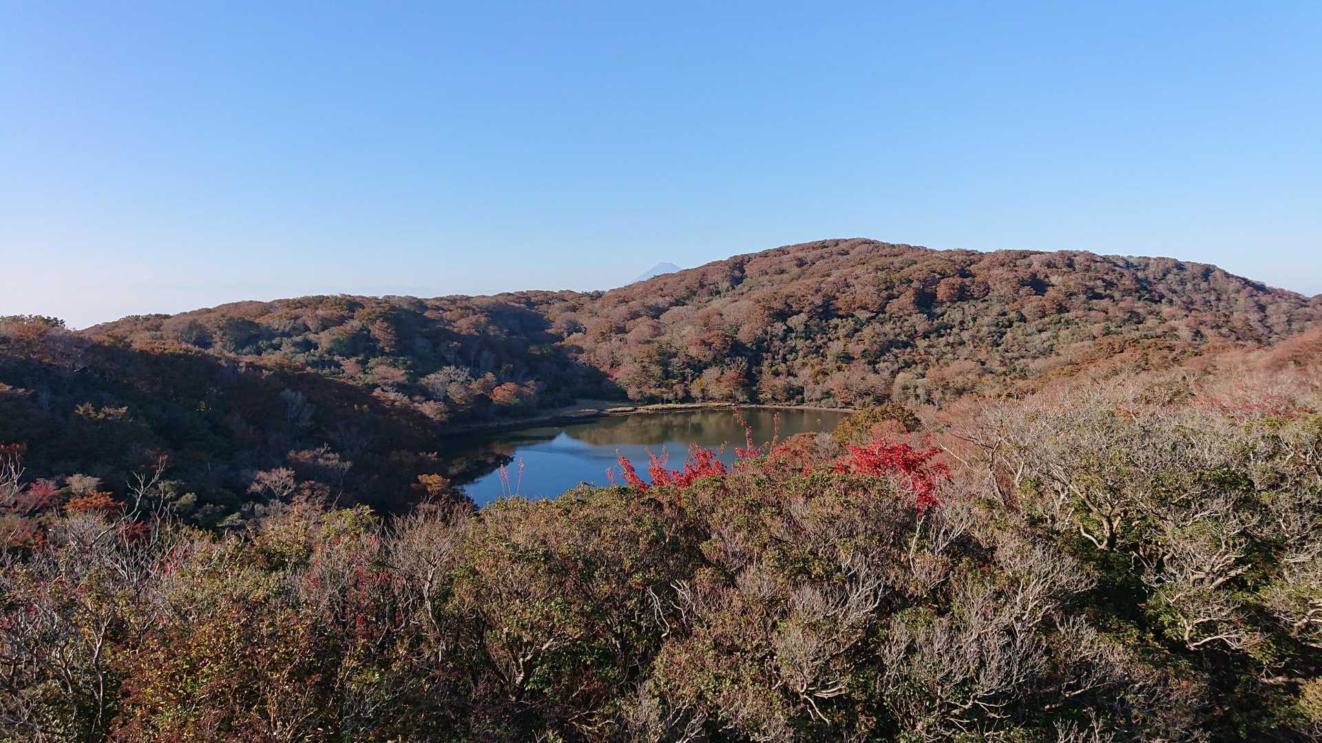 富士山がみえた八丁池展望台
