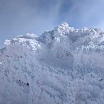 正法寺　権現様の祠は
いてついて　氷❄️の塊となってます。