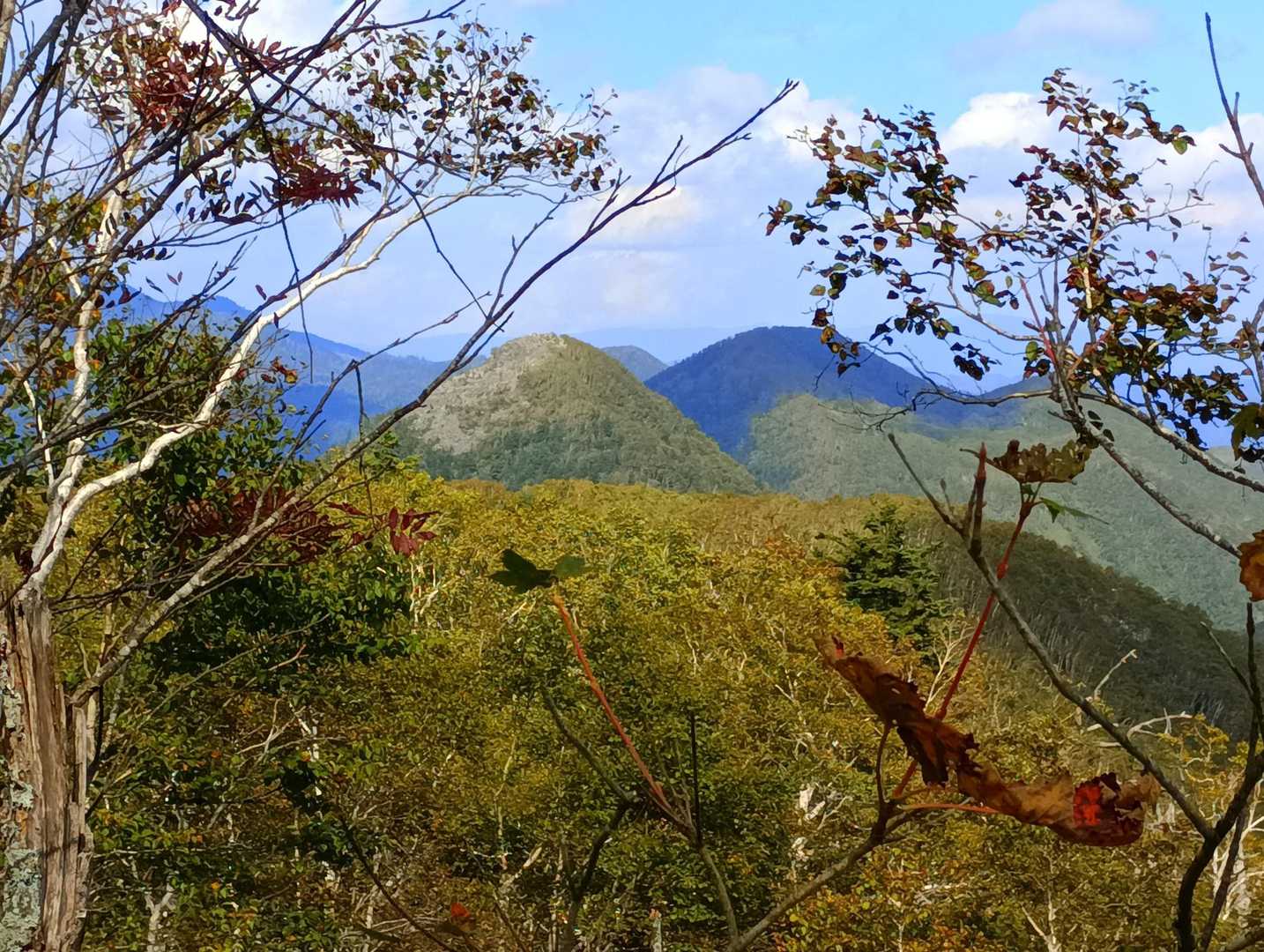 コウヘイさーん、白雲山見えたよー