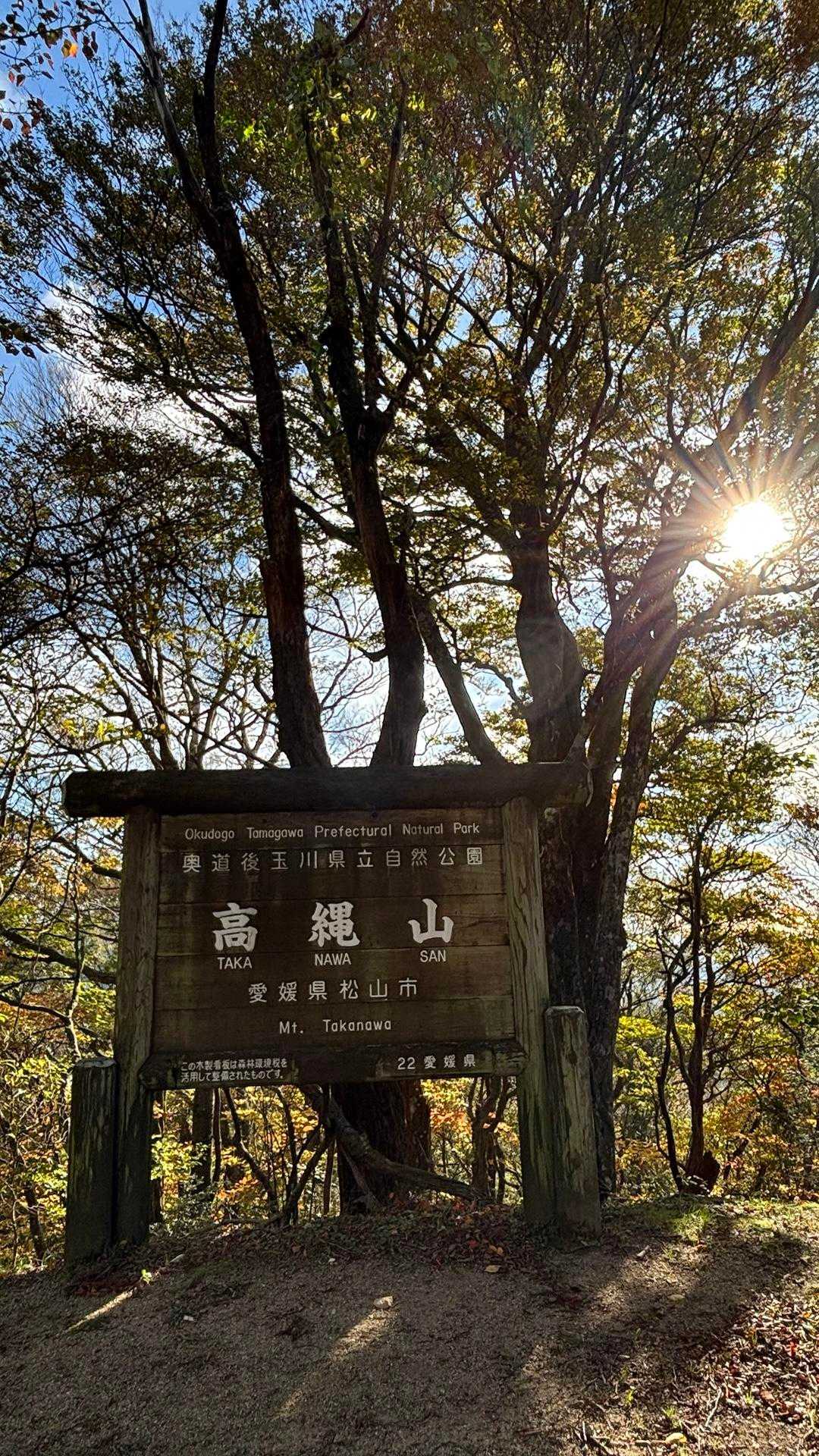 高縄山 往復コースの写真