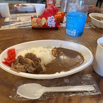 夕飯はカレー🍛
牛肉別盛りでした
