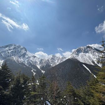 中山展望台より
阿弥陀赤岳