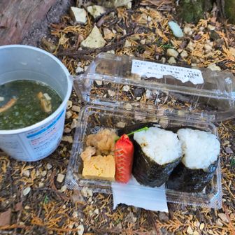 本日の山歩メシ
味噌汁がヌルい💦