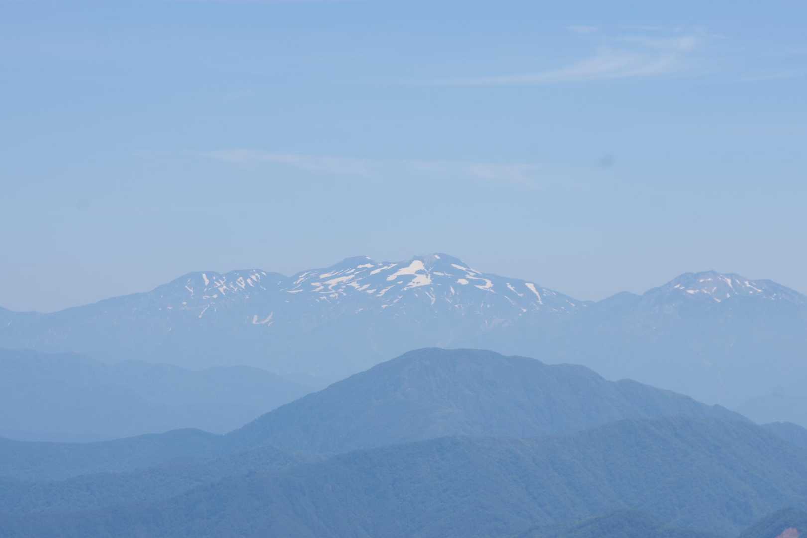 そして白山が見えました。