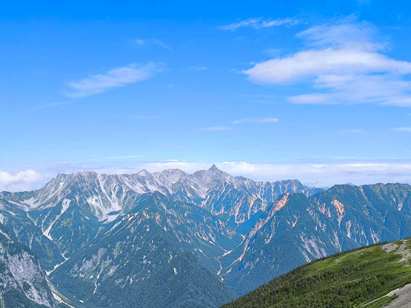 三股登山口-蝶ヶ岳-蝶槍 往復コースの写真