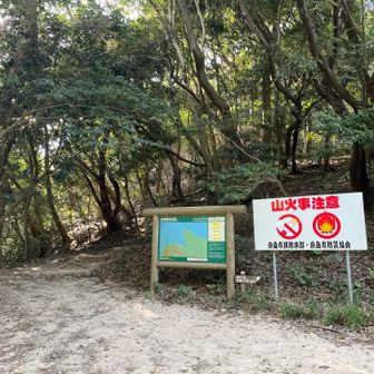 福の浦登山口から舗装路を使って第一駐車場へ