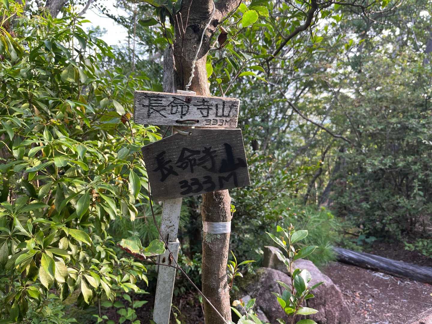 長命寺山登山口-長命寺山-奥島山 往復コースの写真