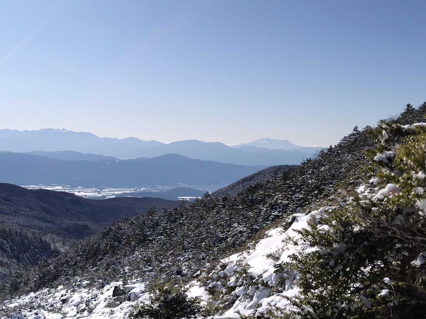 中央アルプスと御嶽