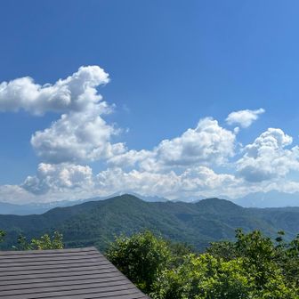 雲が多かったですが、北アルプスが一望⛰️✨