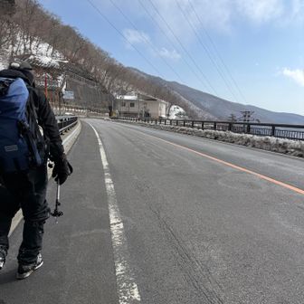 最後は車道歩き