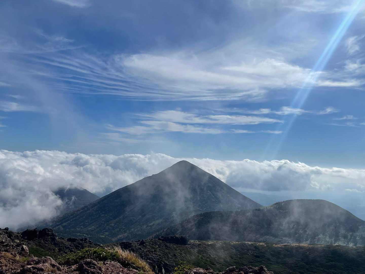 とんがり山は高田大岳！