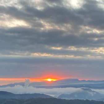 快晴予報でしたが、日の出イマイチでした😅
元旦に初日の出と川内川あらしをコラボで
見たいなぁと思う私😄

（おしまい）
最後まで読んで頂きありがとうございました🙏