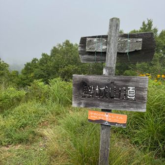 裏側に山頂標識