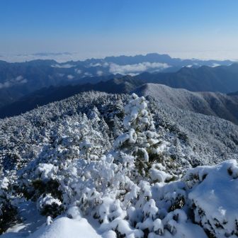 鎖場の上、北の展望最高