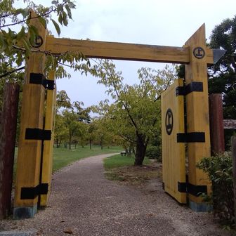 再現された城門？