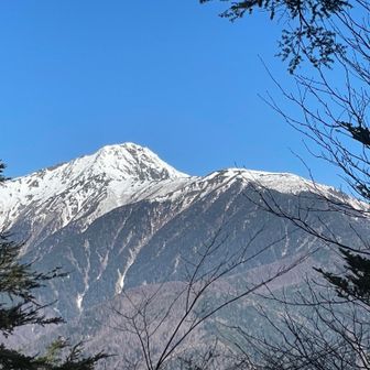 鳳凰山・地蔵岳・観音岳・薬師岳 山頂からは北岳の展望が良かった