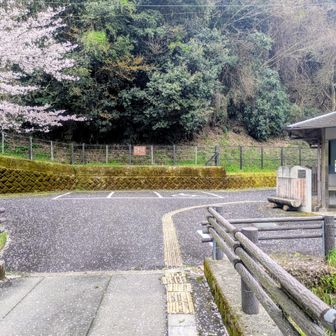 不動山登山口の駐車場。今日は誰もおらん。