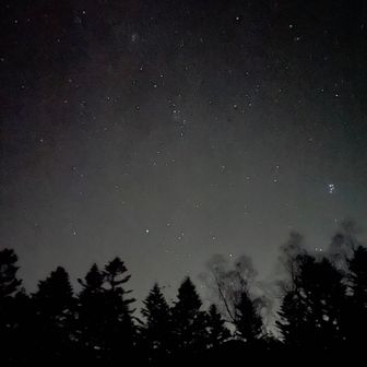 空にはまんてんの星が見えてました🌌