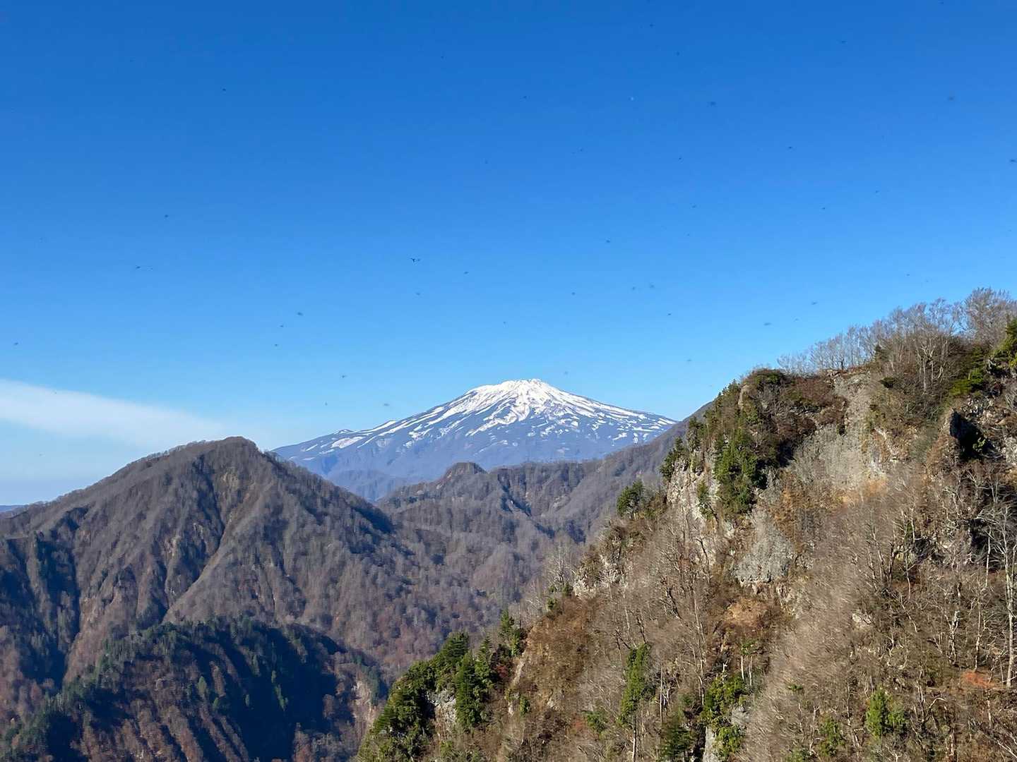 鳥海山も綺麗に見えました。
