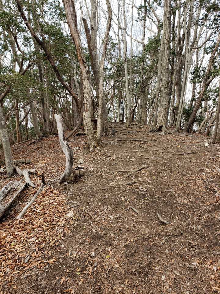 目が悪くても遠くから分かる山頂表示