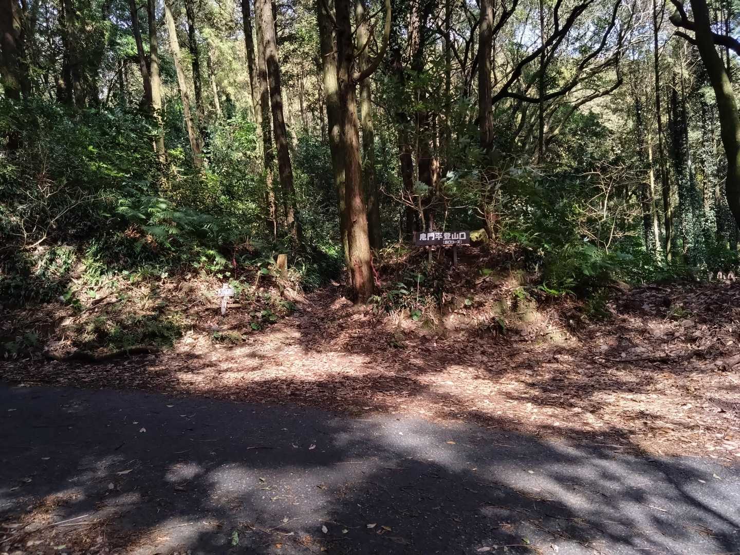 道路挟んで登山口到着👀