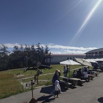 山頂駅到着、良き天気でした