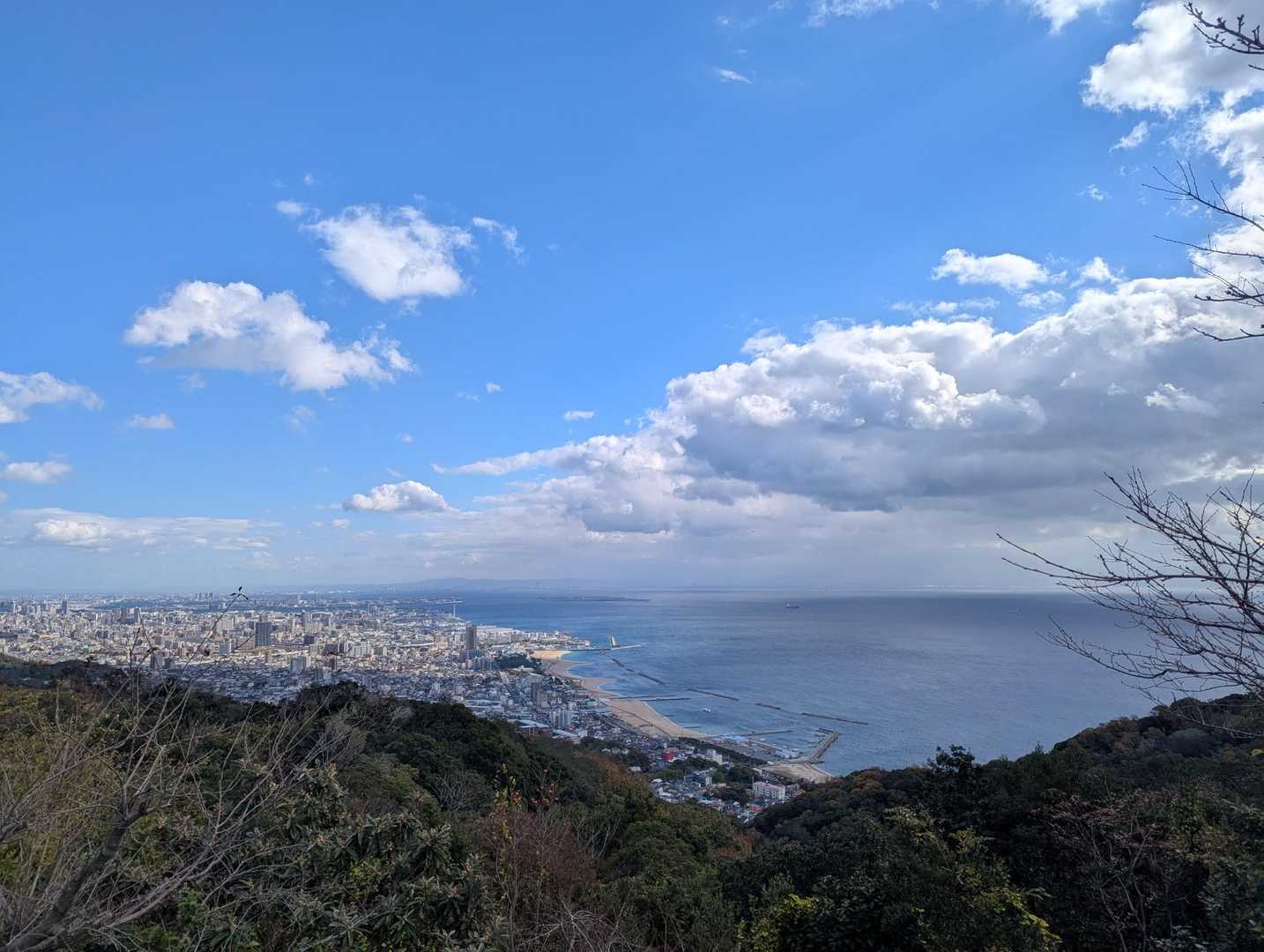 今日の旗振山！