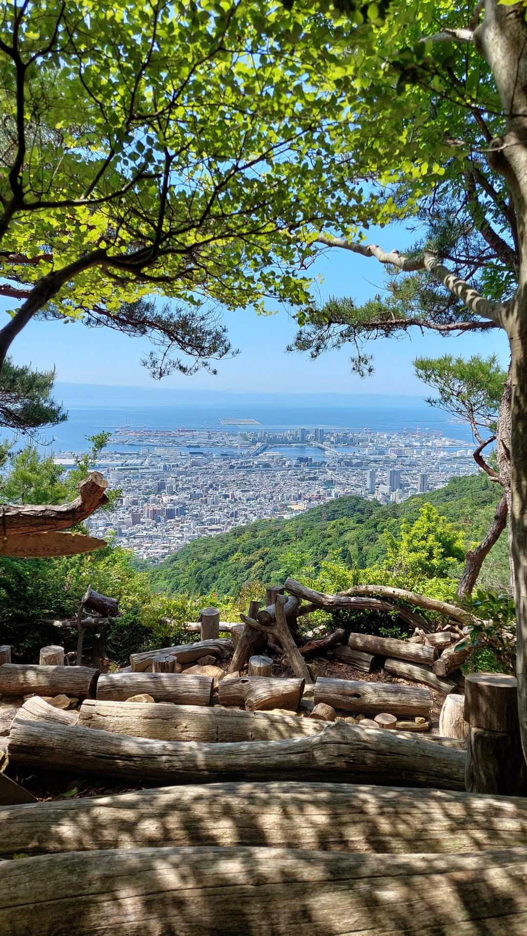 芦屋川駅-七兵衛山-八幡谷登山口-岡本駅 縦走コースの写真