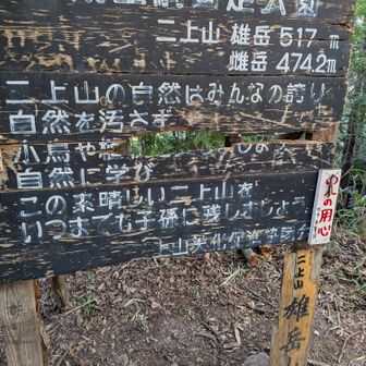 山頂22℃でした