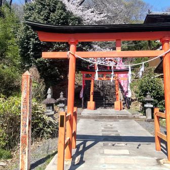 入口の鳥居の横に出てきた