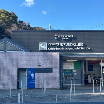 京阪電車ケーブル八幡宮口駅前で
一旦活動終了