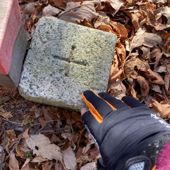 三角点にタッチ。