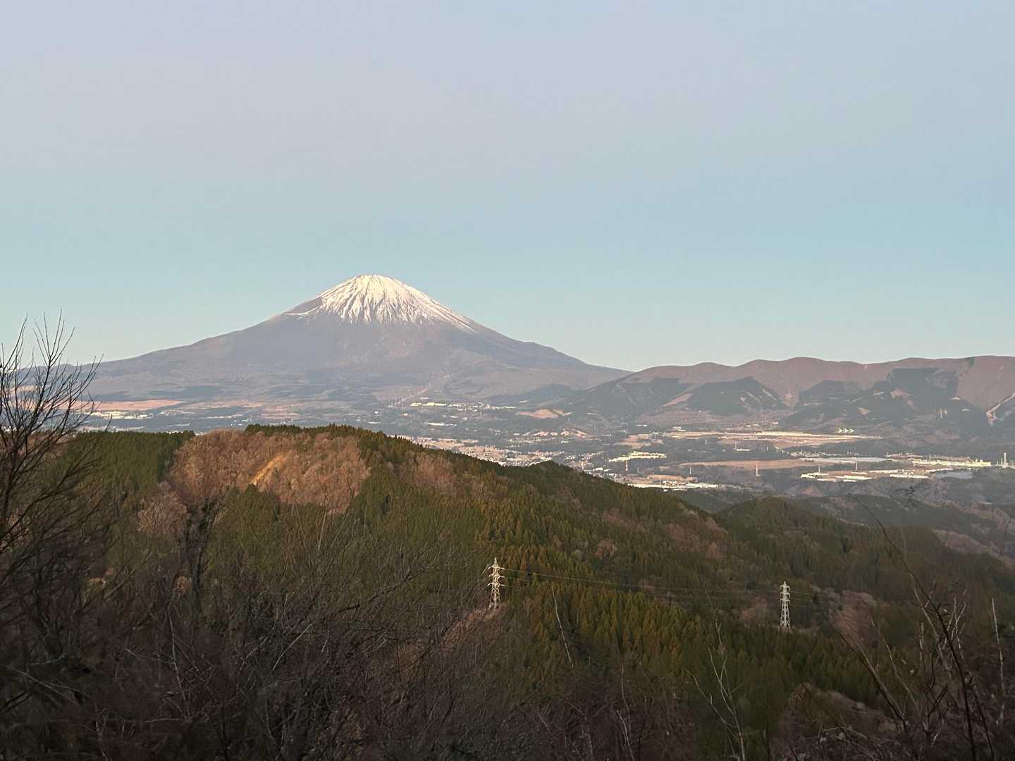万葉公園バス停-清水越-矢倉岳 往復コースの写真