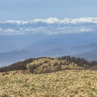 風が強くなってきたので下山開始