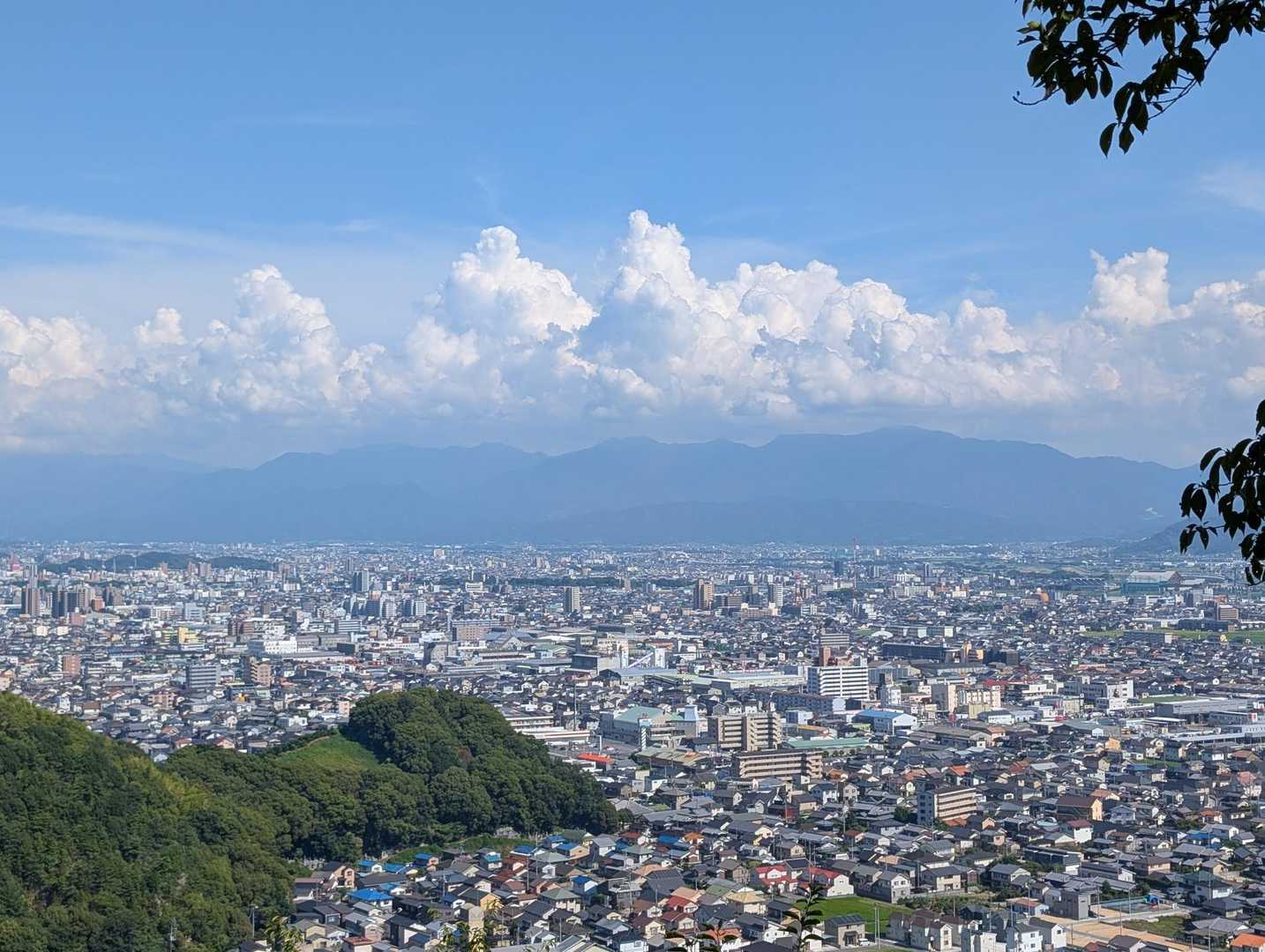 石鎚山が見えました⛰️