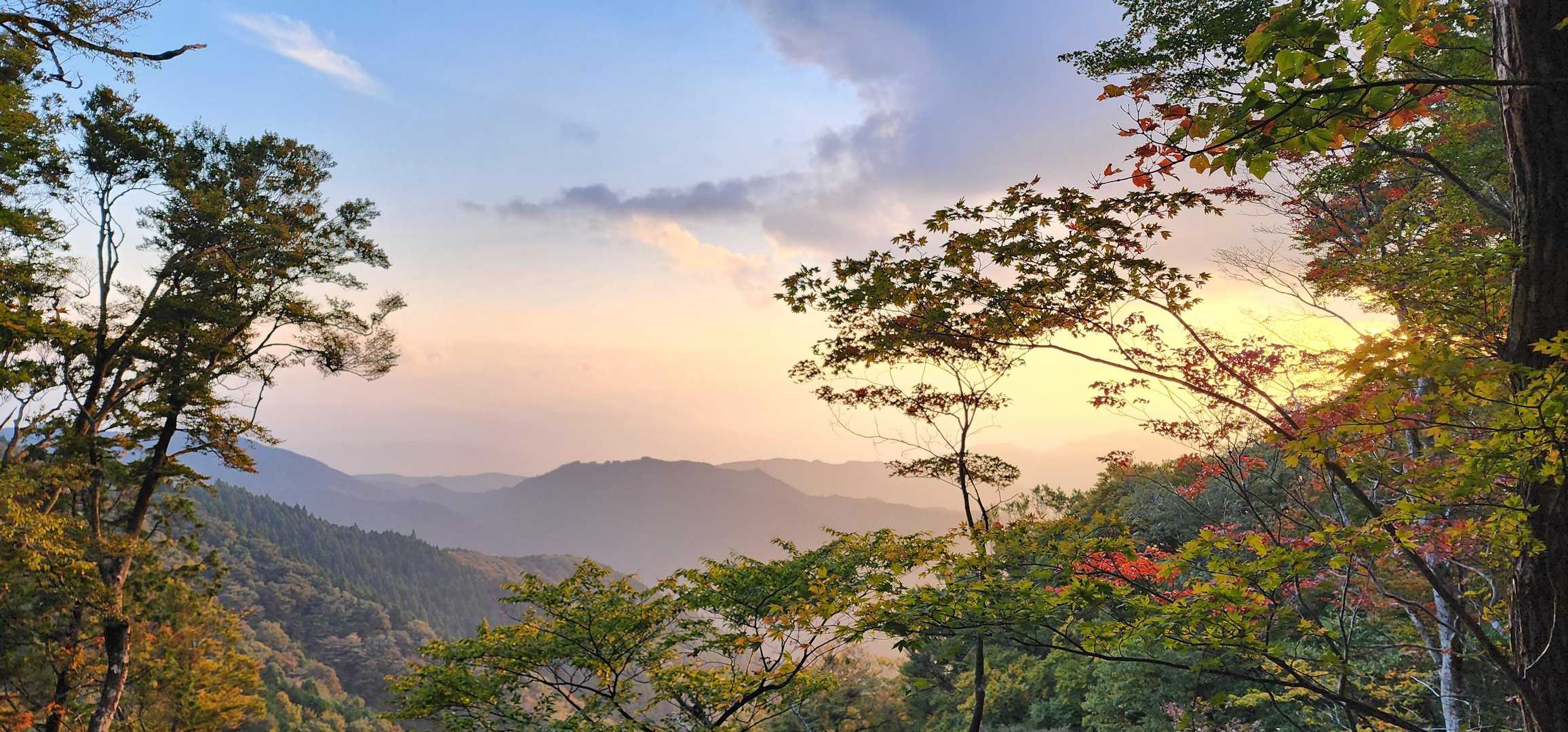 なんとも夕暮れ空が美しく