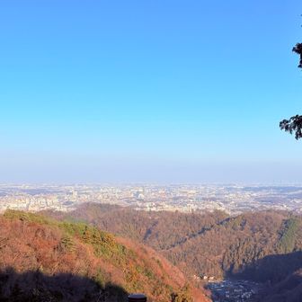 左は埼玉方面、右は新宿方面
今日は筑波山は見えず…