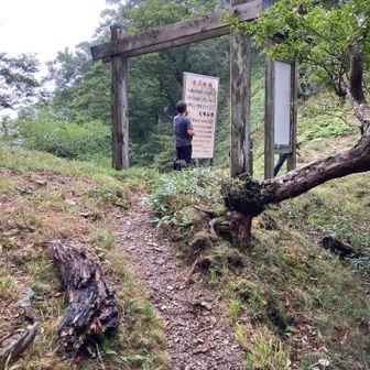 女人結界　れんげ辻
稲村ヶ岳方面に進みます。